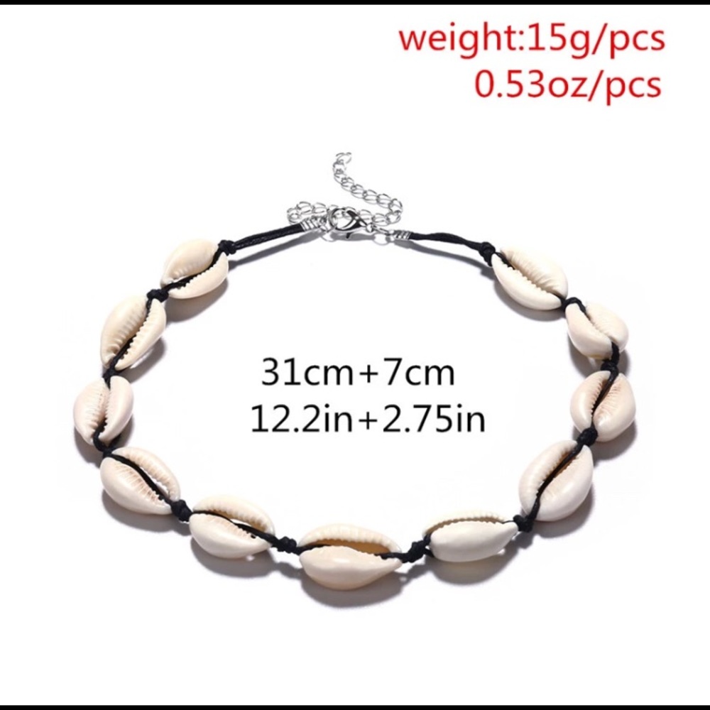 4/$15 ๐ Boho Style Beach Shell Choker Necklace - Picture 4 of 4